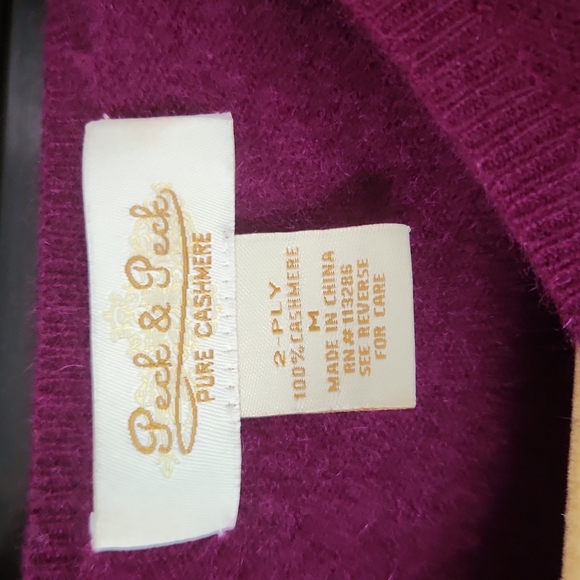 Peck & Peck cashmere cardigan size M - Picture 2 of 9